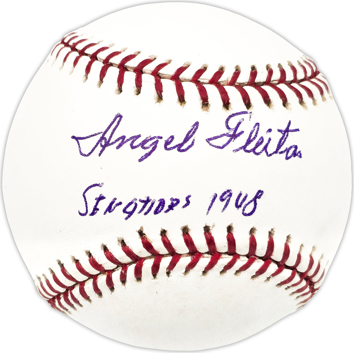 Angel Fleitas Autographed Official MLB Baseball Washington Senators "Senators 1948" Beckett BAS QR #BN13208