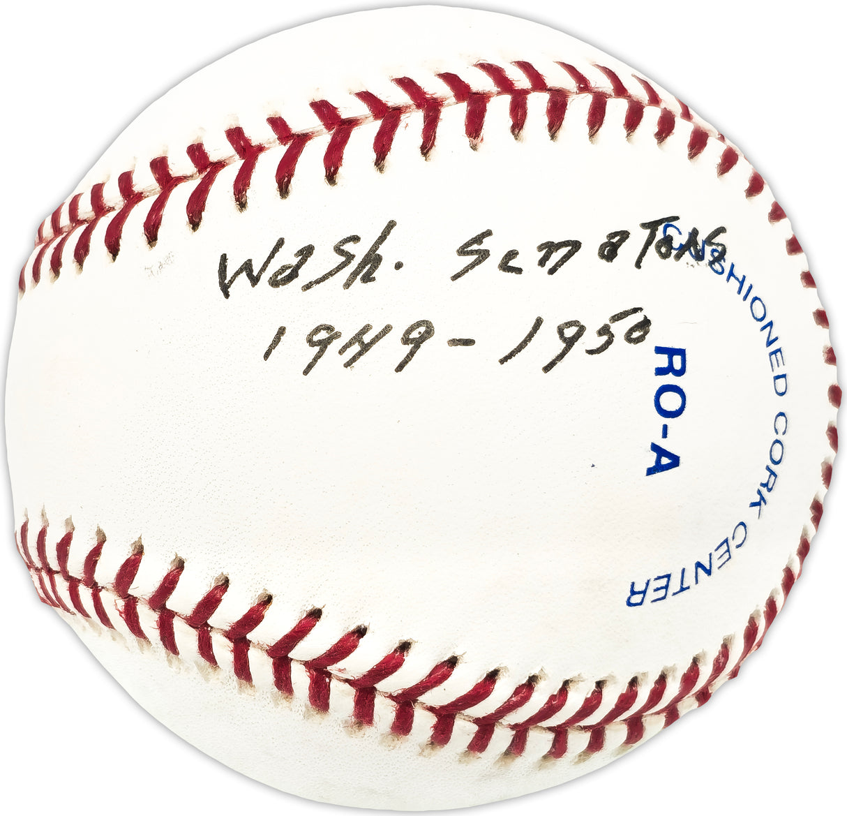 Lloyd Hittle Autographed Official AL Baseball Washington Senators "Wash. Senators 1949-50" Beckett BAS QR #BN13209