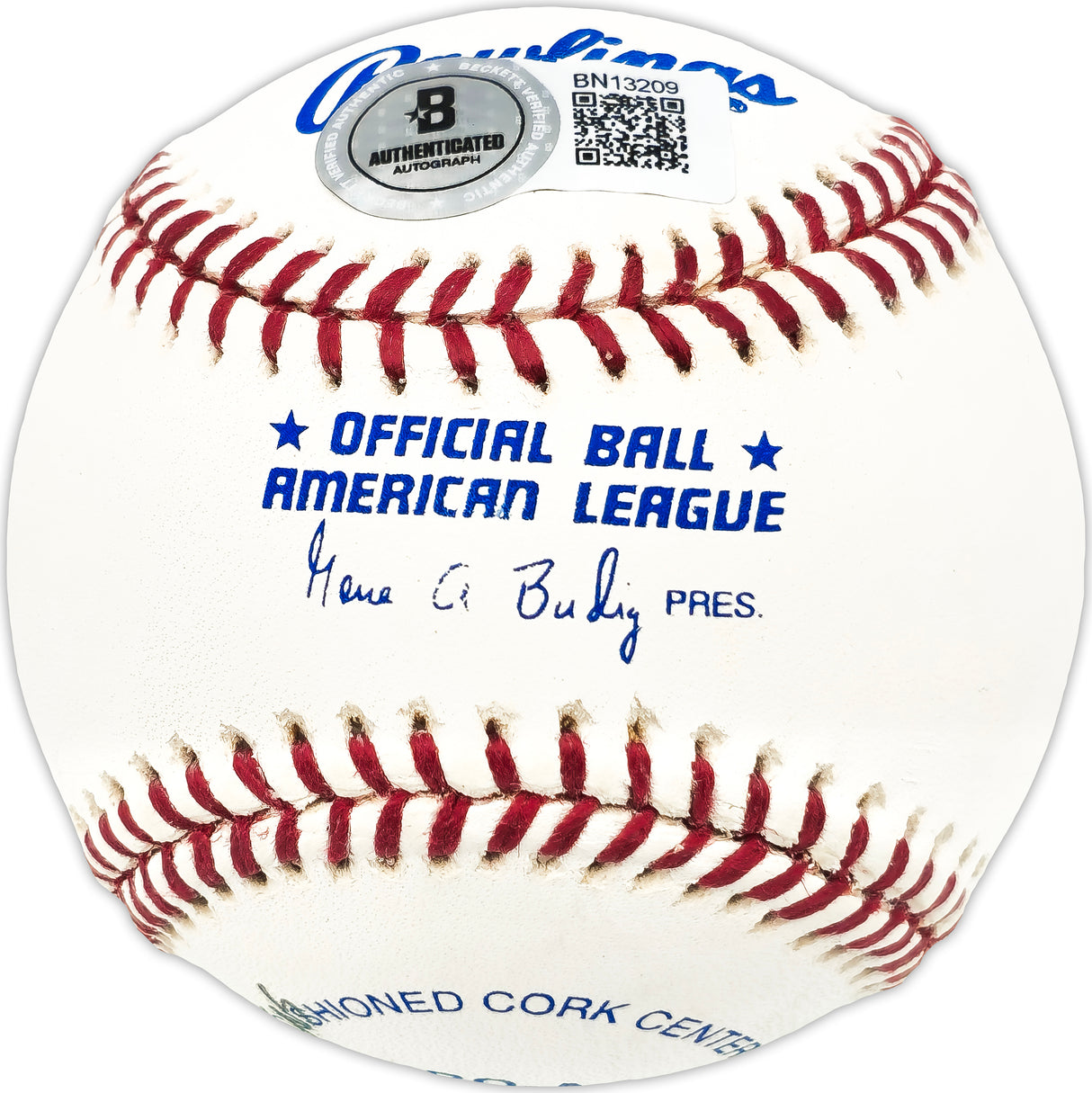 Lloyd Hittle Autographed Official AL Baseball Washington Senators "Wash. Senators 1949-50" Beckett BAS QR #BN13209
