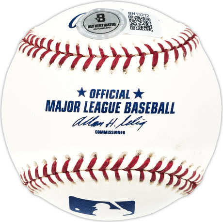 Bill Harman Autographed Official MLB Baseball Philadelphia Phillies Beckett BAS QR #BN13212