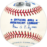 Frank Mancuso Autographed Official AL Baseball St. Louis Browns Beckett BAS QR #BN13221