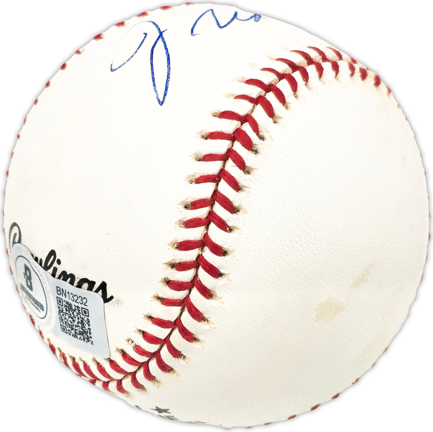 Fred Claire Autographed Official NL Baseball Los Angeles Dodgers GM Beckett BAS QR #BN13232