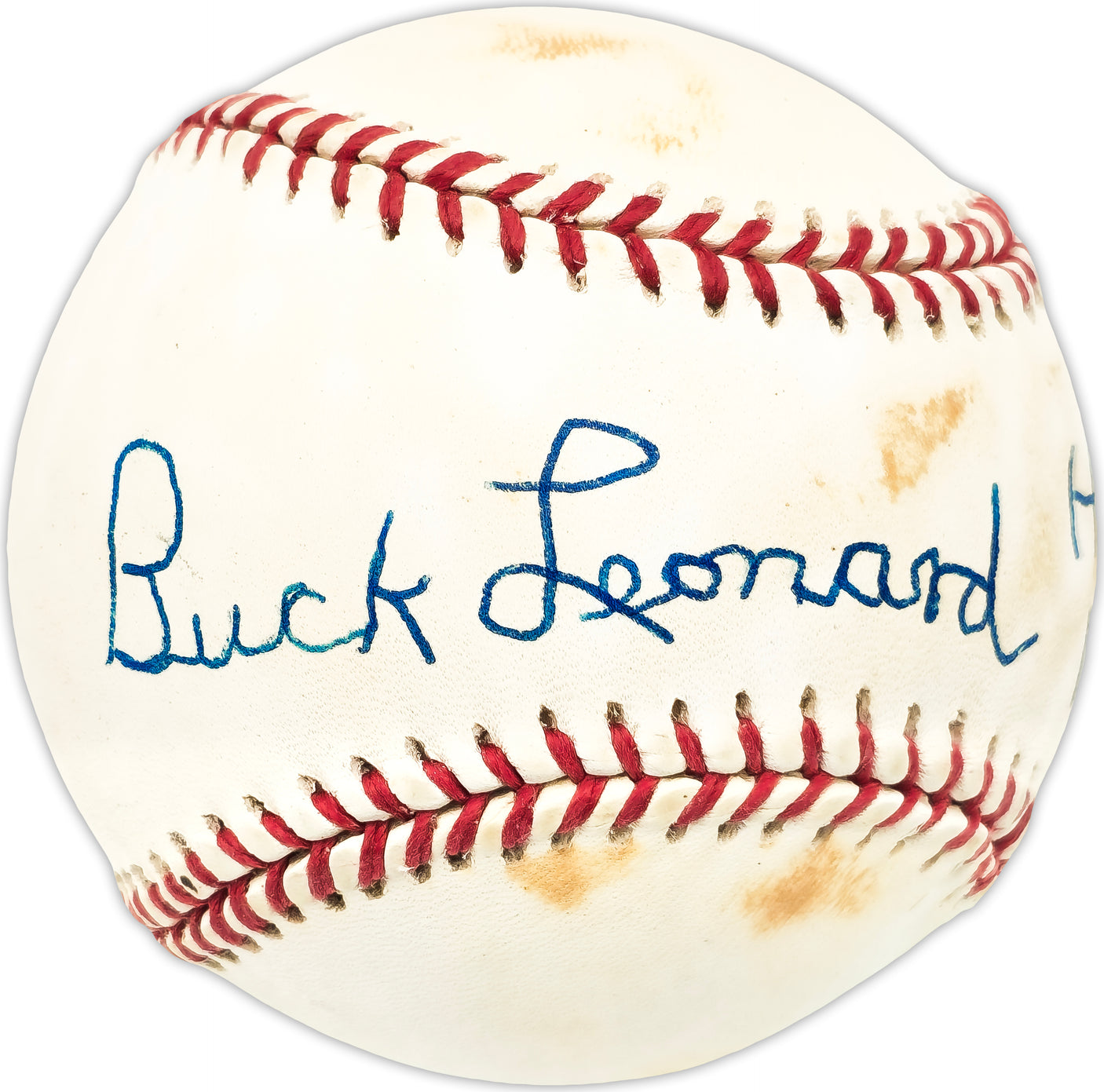 Buck Leonard Autographed Official NL Baseball Negro Leagues "HOF 1972" JSA #AA59972