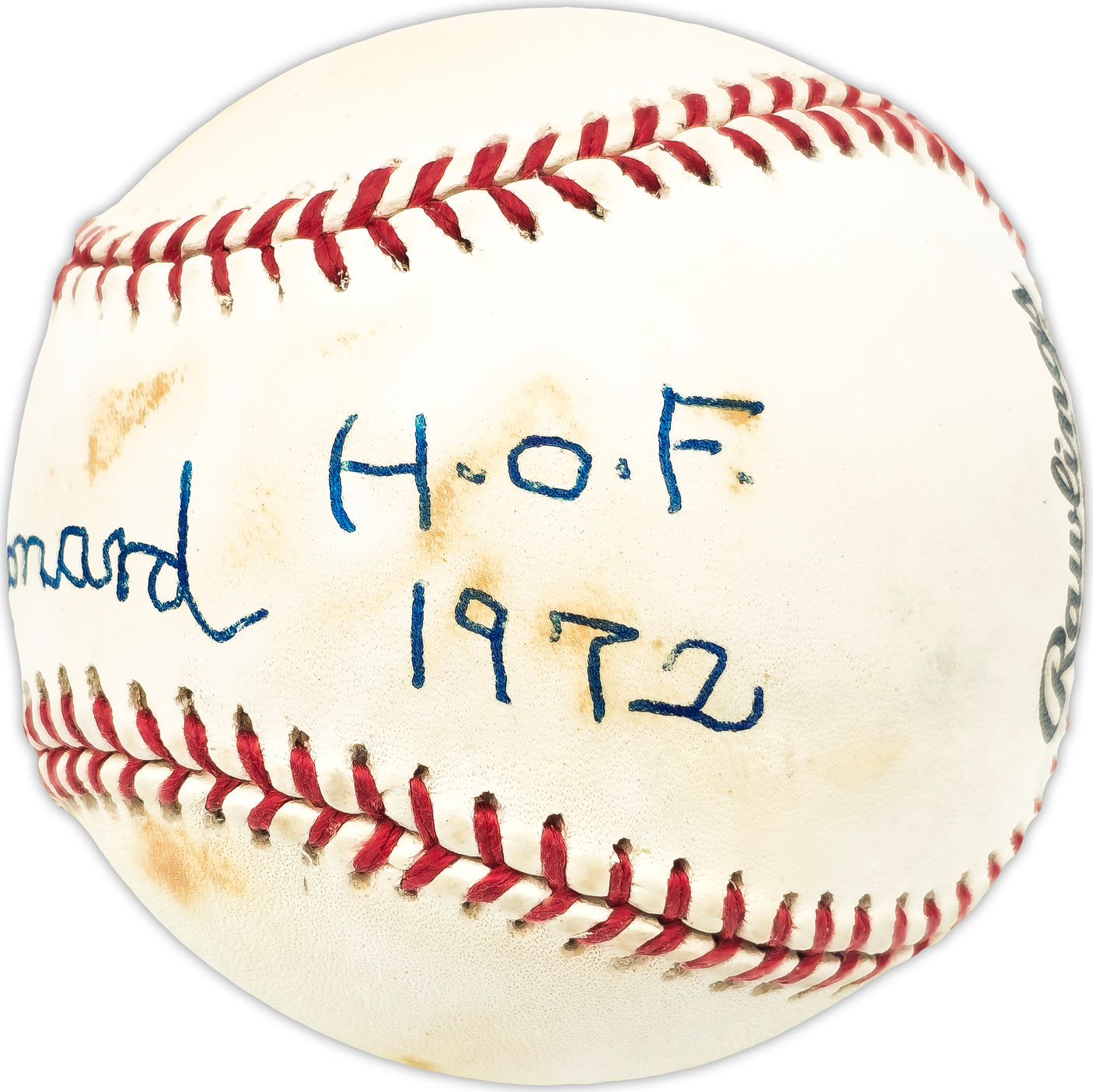 Buck Leonard Autographed Official NL Baseball Negro Leagues "HOF 1972" JSA #AA59972