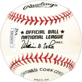 Buck Leonard Autographed Official NL Baseball Negro Leagues "HOF 1972" JSA #AA59972