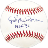 Hal Newhouser Autographed Official AL Baseball Detroit Tigers "HOF 92" JSA #DD50177
