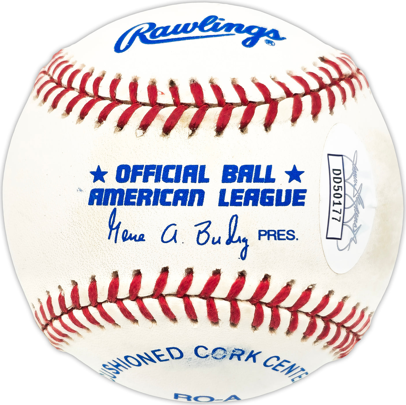 Hal Newhouser Autographed Official AL Baseball Detroit Tigers "HOF 92" JSA #DD50177