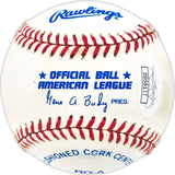 Hal Newhouser Autographed Official AL Baseball Detroit Tigers "HOF 92" JSA #DD50177