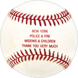 Bob Lemon Autographed Official 1990 World Series Logo MLB Baseball Cleveland Indians, New York Yankees "HOF 76" JSA #DD61282