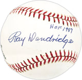 Ray Dandridge Autographed Official NL Baseball Negro Leagues "HOF 1987" JSA #V47421
