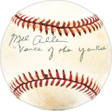 Mel Allen Autographed Official AL Baseball New York Yankees "Voice of the Yankees" JSA #AT31589