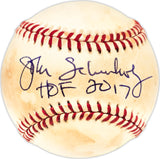 John Schuerholz Autographed Official 1995 World Series Logo MLB Baseball Atlanta Braves "HOF 2017" JSA #DD51786