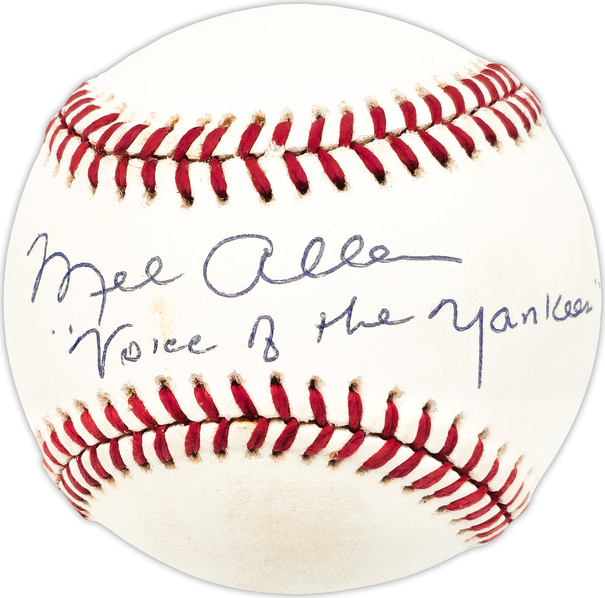 Mel Allen Autographed Official AL Baseball New York Yankees Announcer "Voice of the Yankees" JSA #JJ83200