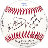 Al Clark Autographed Official League Baseball Umpire Statball With 11 Stats JSA #GG31762