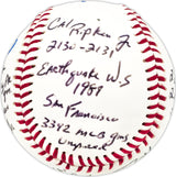 Al Clark Autographed Official League Baseball Umpire Statball With 11 Stats JSA #GG31762