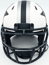 Roger Staubach Autographed Dallas Cowboys Lunar Eclipse White Speed Mini Helmet Beckett BAS Witness #WK18256