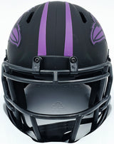 Ray Lewis Autographed Baltimore Ravens Eclipse Black Speed Mini Helmet Beckett BAS Witness #WS48644