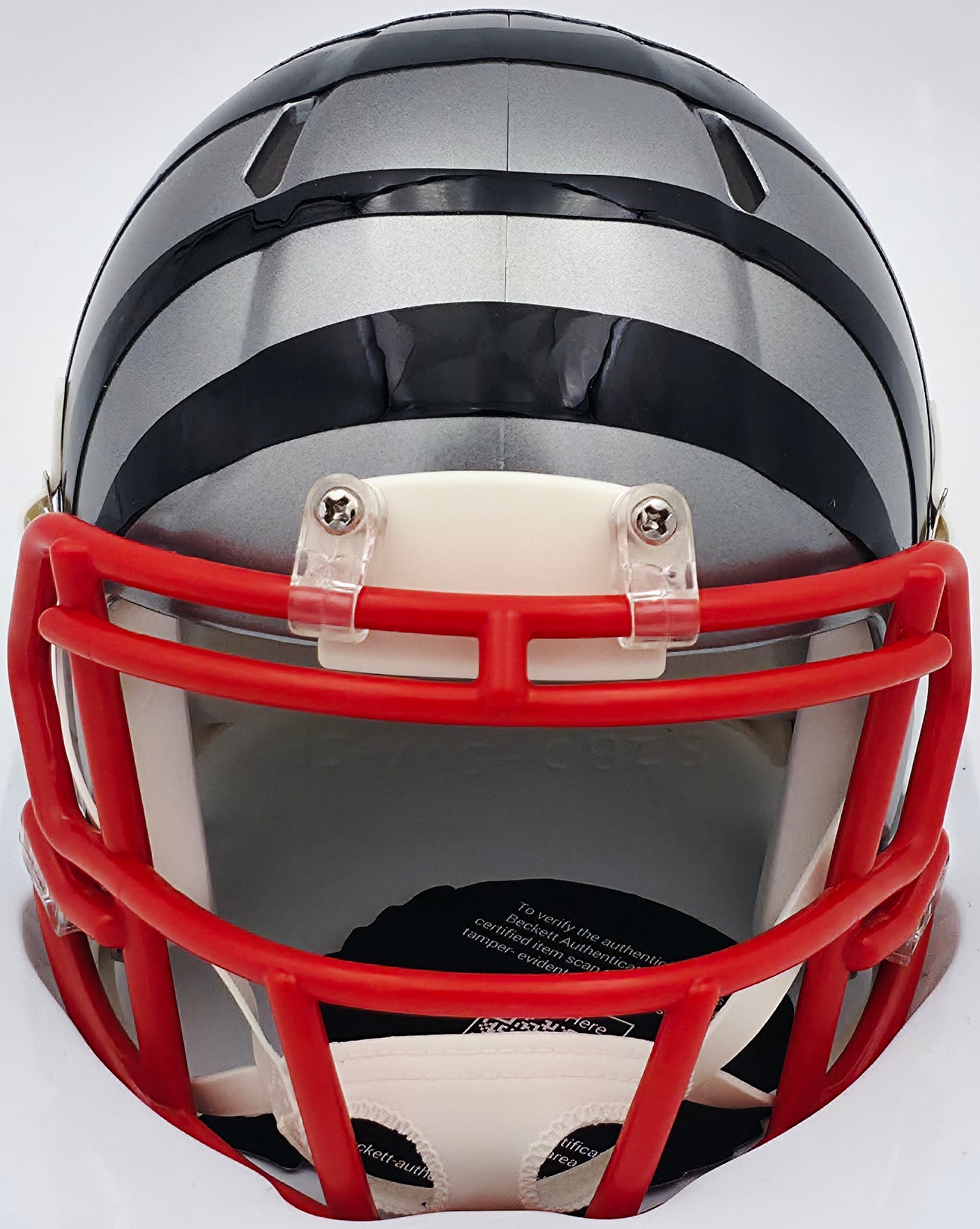 Boomer Esiason Autographed Cincinnati Bengals Flash Silver Speed Mini Helmet Beckett BAS Witness #WZ53641