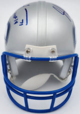 Steve Hutchinson & Walter Jones Autographed Seattle Seahawks Throwback Silver Mini Helmet Beckett BAS QR #BS30345