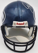 Steve Hutchinson Autographed Seattle Seahawks Blue Mini Helmet Beckett BAS QR #BS30343