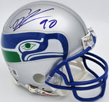 Cortez Kennedy Autographed Seattle Seahawks Throwback Silver Mini Helmet Beckett BAS QR #BS30446
