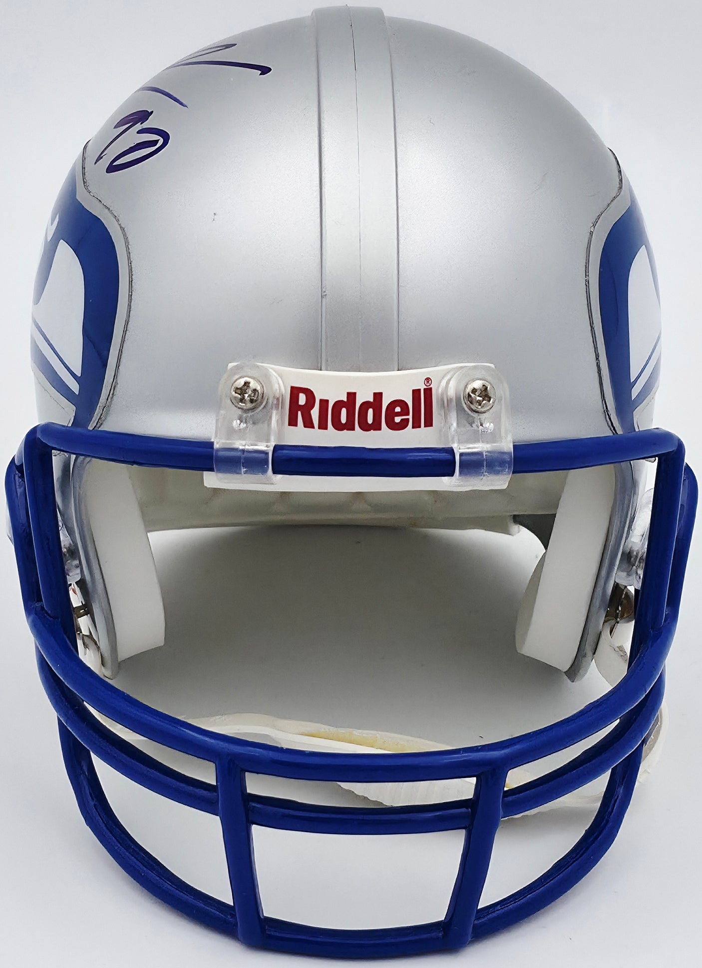 Cortez Kennedy Autographed Seattle Seahawks Throwback Silver Mini Helmet Beckett BAS QR #BS30446
