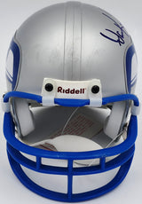 Dave Krieg Autographed Seattle Seahawks Throwback Silver Mini Helmet "ROH 04" Beckett BAS QR #BS30439