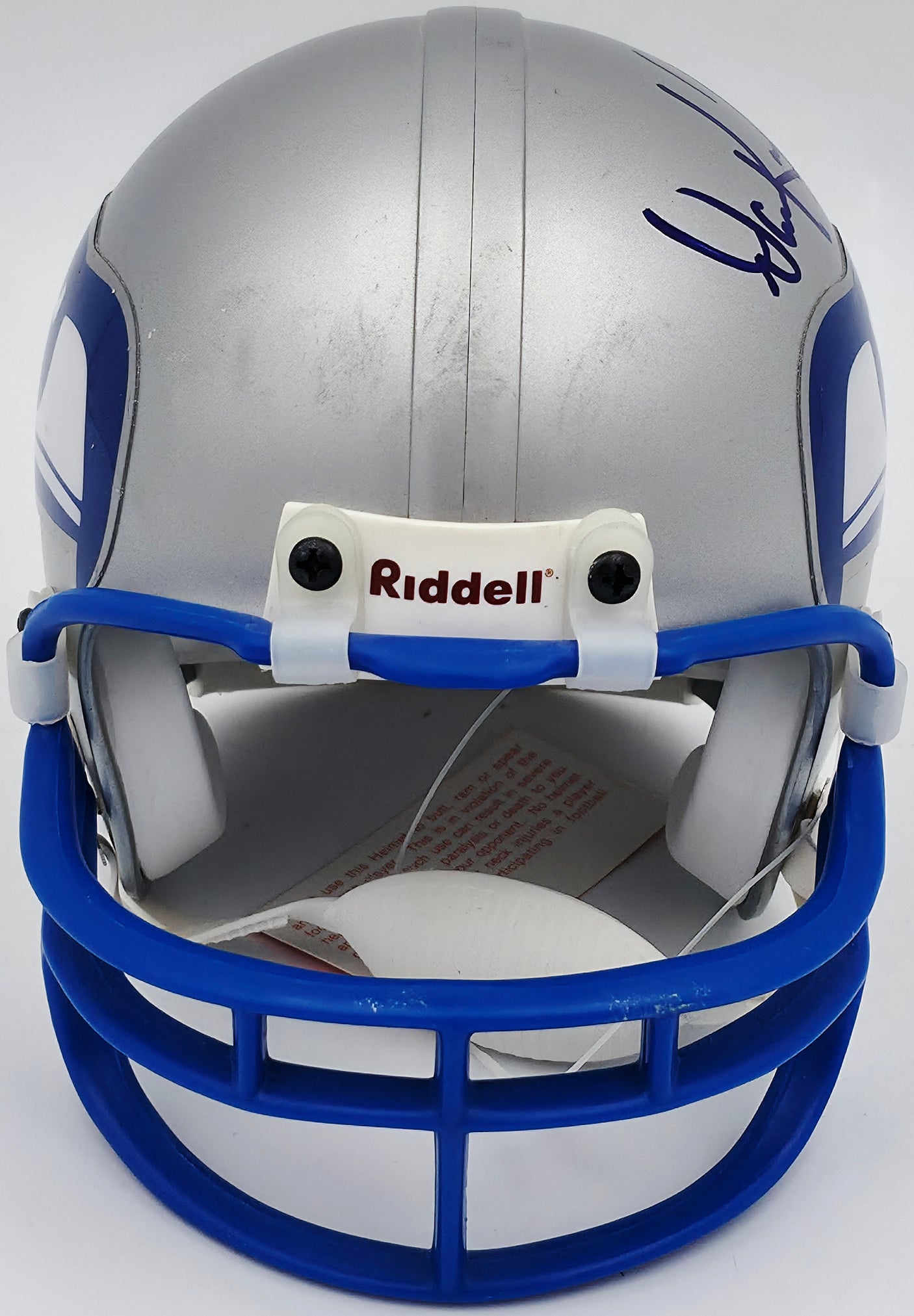 Dave Krieg Autographed Seattle Seahawks Throwback Silver Mini Helmet "ROH 04" Beckett BAS QR #BS30439