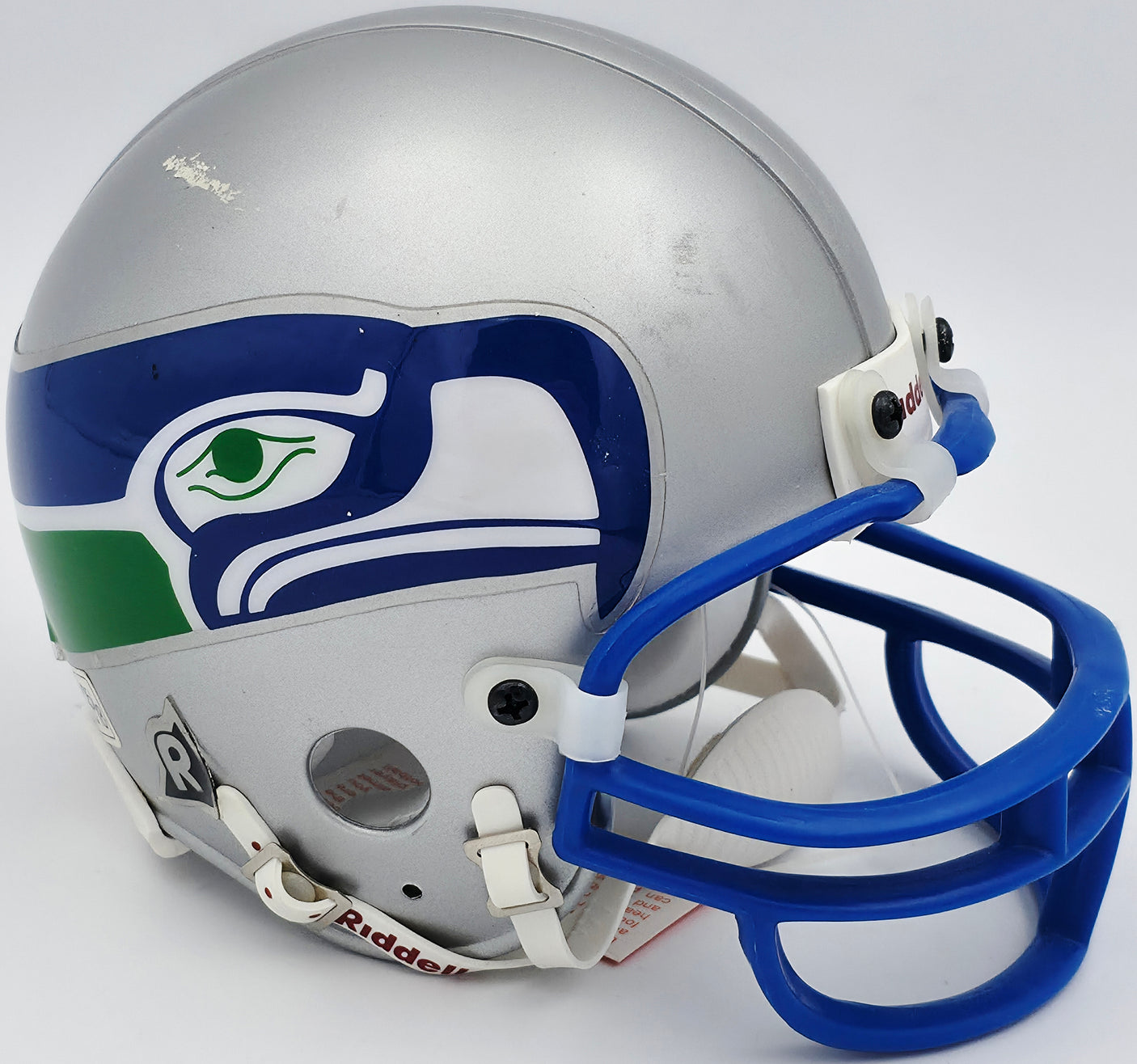 Dave Krieg Autographed Seattle Seahawks Throwback Silver Mini Helmet "ROH 04" Beckett BAS QR #BS30439