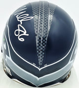 Zach Miller Autographed Seattle Seahawks Blue Mini Helmet Beckett BAS QR #BS30348