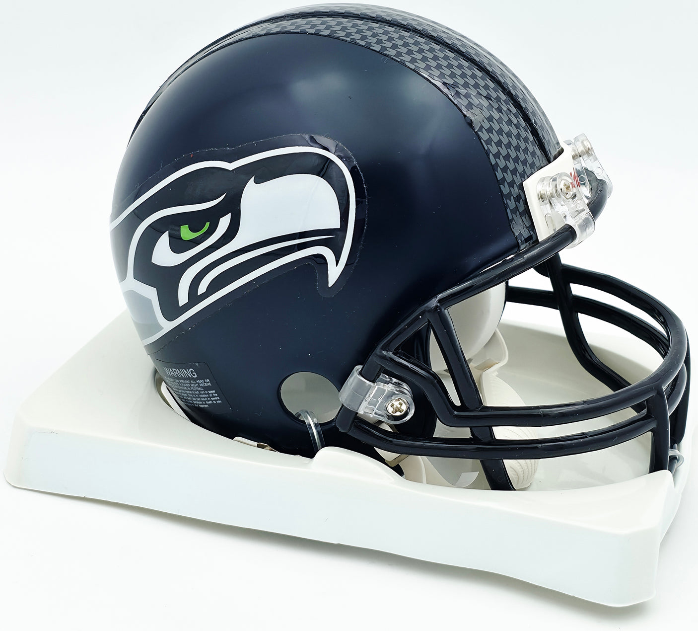 Zach Miller Autographed Seattle Seahawks Blue Mini Helmet Beckett BAS QR #BS30348