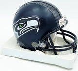 Zach Miller Autographed Seattle Seahawks Blue Mini Helmet Beckett BAS QR #BS30348