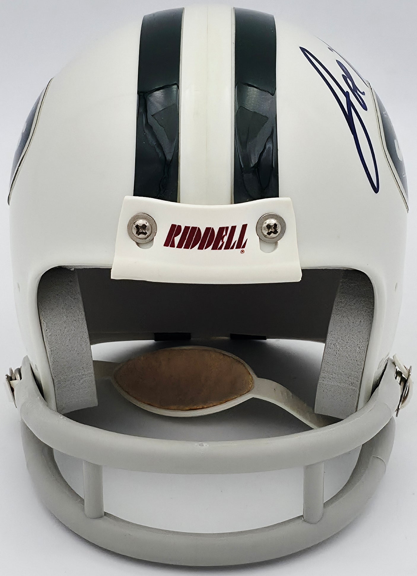Joe Namath Autographed New York Jets White Mini Helmet Beckett BAS QR #BS30083