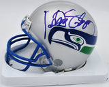 Kenny Easley Autographed Seattle Seahawks Throwback Silver Mini Helmet Beckett BAS QR #BS30071