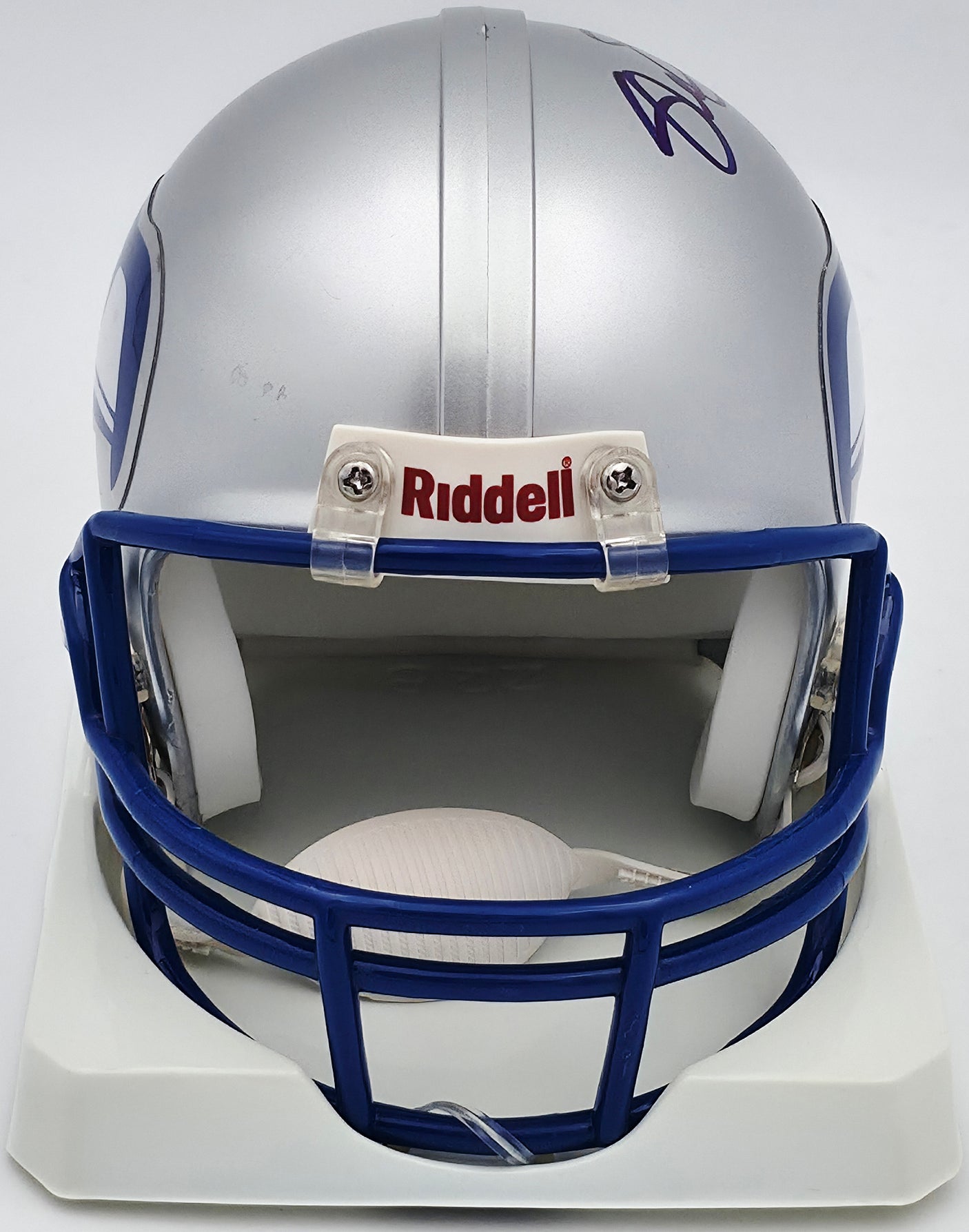 Shawn Springs Autographed Seattle Seahawks Throwback Silver Mini Helmet "Go Hawks" Beckett BAS QR #BS30447