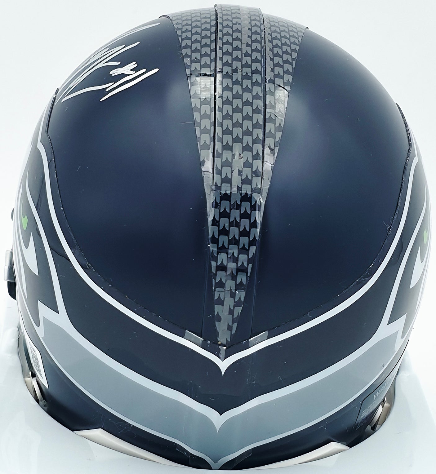 Percy Harvin Autographed Seattle Seahawks Blue Mini Helmet Beckett BAS QR #BS30443