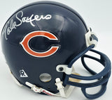 Dick Butkus & Gale Sayers Autographed Chicago Bears Blue Mini Helmet Beckett BAS #AE16660