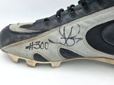 Jay Buhner Autographed Game Used Black & Grey Nike Cleat Seattle Mariners #300 Hit Home Run Size 13 Beckett BAS QR #BS30339