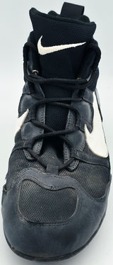 Randy Johnson Autographed Game Used Black Nike Cleat Seattle Mariners "#51" Big Unit Logo Size 13 Beckett BAS QR #BS30296