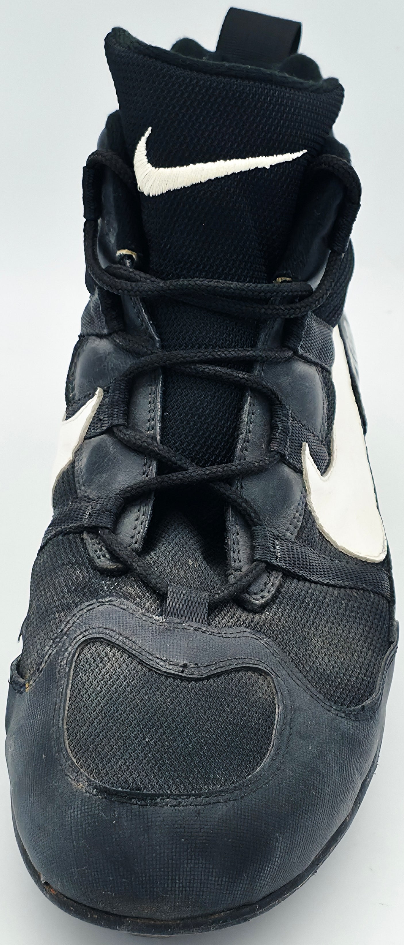 Randy Johnson Autographed Game Used Black Nike Cleat Seattle Mariners "#51" Big Unit Logo Size 13 Beckett BAS QR #BS30296