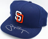 Tony Gwynn Autographed Blue Fleer New Era Hat San Diego Padres Beckett BAS QR #BS30299