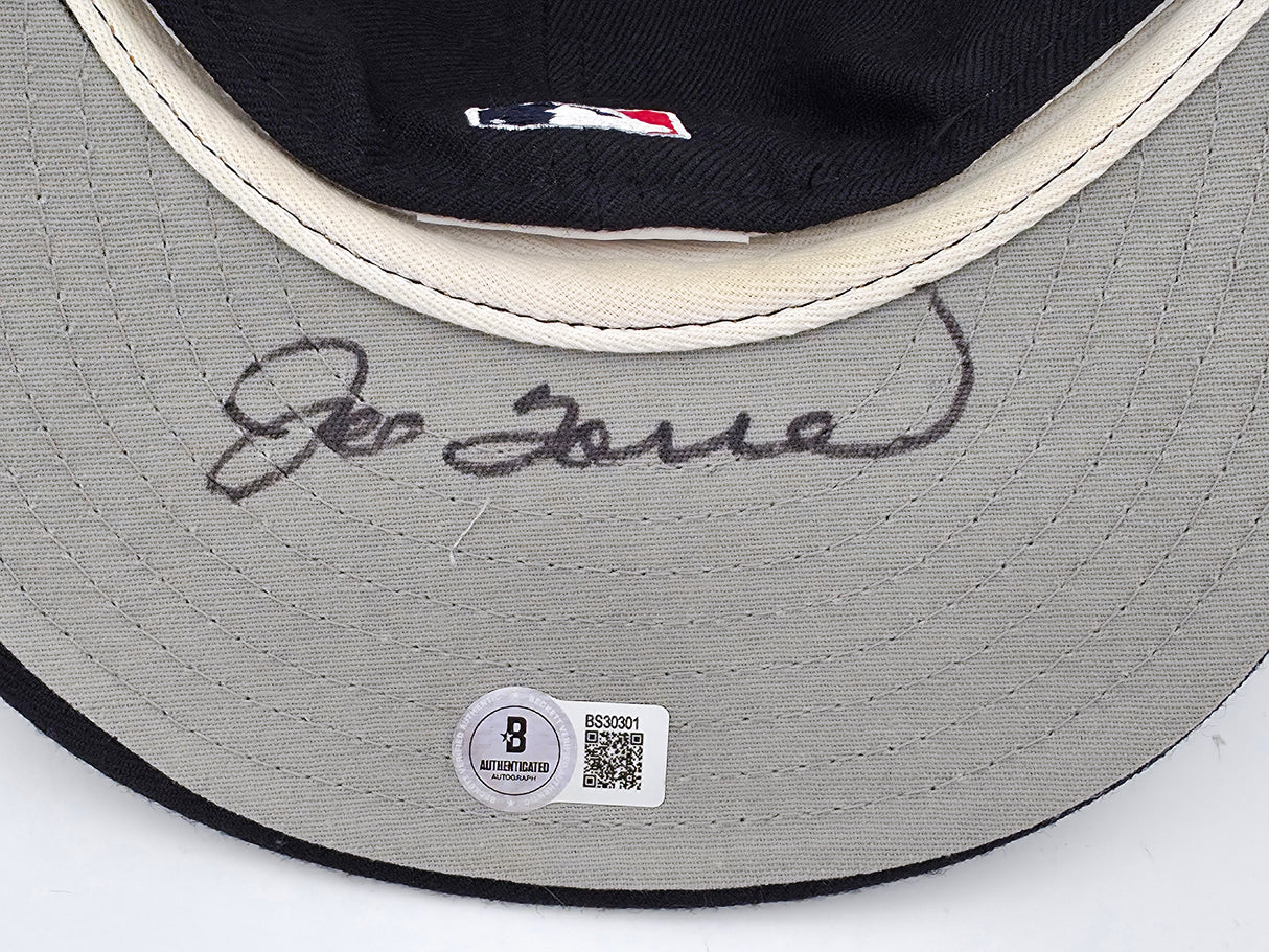 Joe Torre Autographed Navy Blue New Era 7 3/8 Hat New York Yankees Beckett BAS QR #BS30301