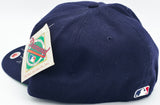 Nomar Garciaparra Autographed Navy Blue Fleer New Era Hat Boston Red Sox Beckett BAS QR #BS30302