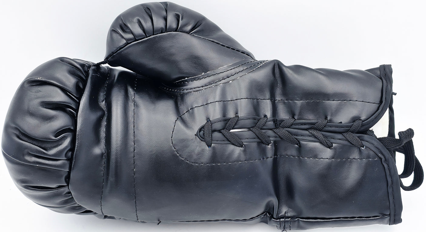 Riddick Bowe Autographed Black Everlast Boxing Glove RH Beckett BAS QR #BS30341