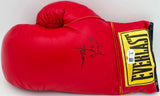 George Foreman Autographed Red Everlast Boxing Glove LH Beckett BAS QR #BS30352