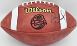 Rick Neuheisel Autographed Wilson Rose Bowl Football Washington Huskies Beckett BAS QR #BS30323