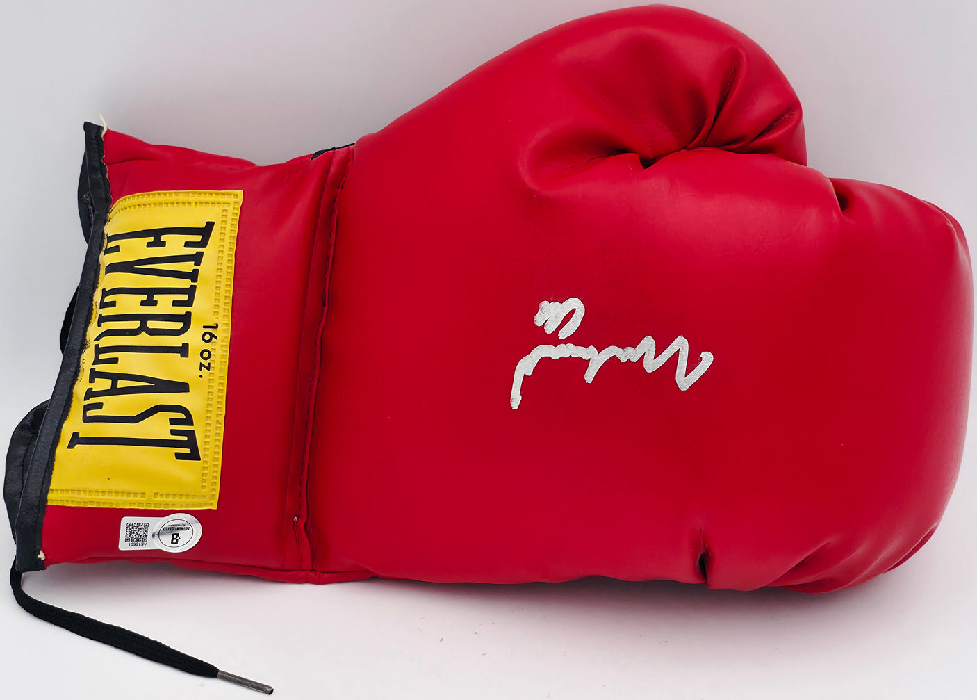 Muhammad Ali Autographed Red Everlast Boxing Glove RH Beckett BAS #AE16691