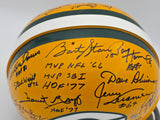 1966 Super Bowl I Champions Green Bay Packers Team Autographed Yellow Full Size Replica Helmet With 32 Signatures Including Bart Starr & Jim Taylor Beckett BAS #AE16656