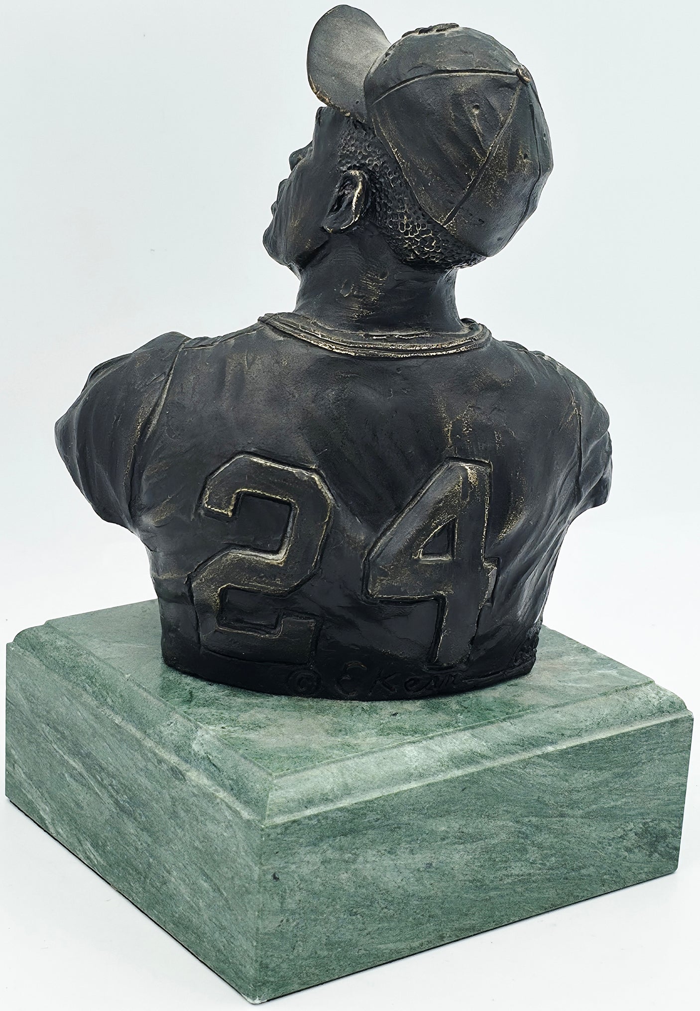 Willie Mays Autographed Bronze Bust Statue San Francisco Giants Artist E. Kean Beckett BAS #AE16664