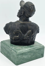 Willie Mays Autographed Bronze Bust Statue San Francisco Giants Artist E. Kean Beckett BAS #AE16664